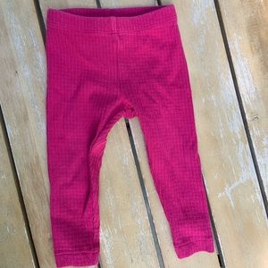 Tea collection pink textured leggings